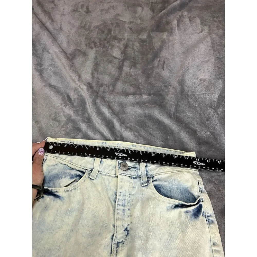 American Eagle Jeans Womens Size 6 Blue Jeggings Hi-Rise Acid Wash Stretch Denim